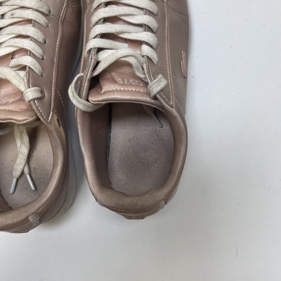 Lacoste Carnaby EVO Metallic Light Pink Sneakers Preppy Womens Size 7.5 US - Picture 11 of 14